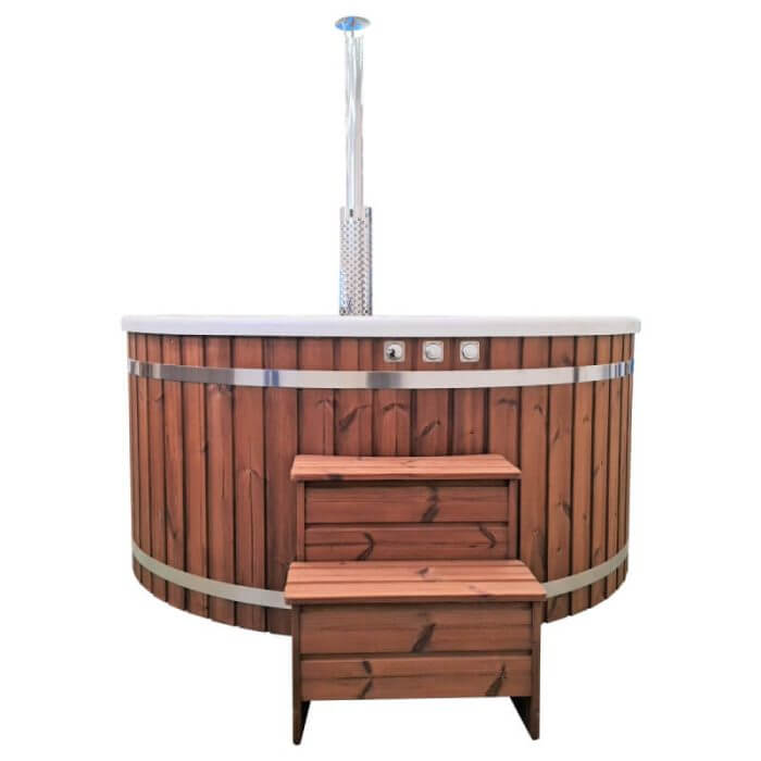 Akrylowa balia Wellness z piecem zewnetrznym 3