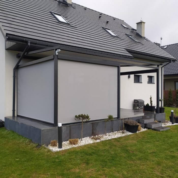 Pergola Weranda MODU i scianki boczne sunscreen