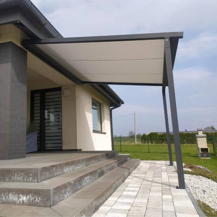 Pergola rozwinięta weranda modu
