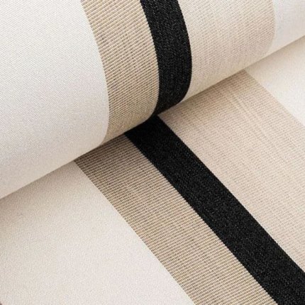 Tkanina w pasy w odcieniach ciepłego beżu i jaśniejszego, kremowego beżu/ecru