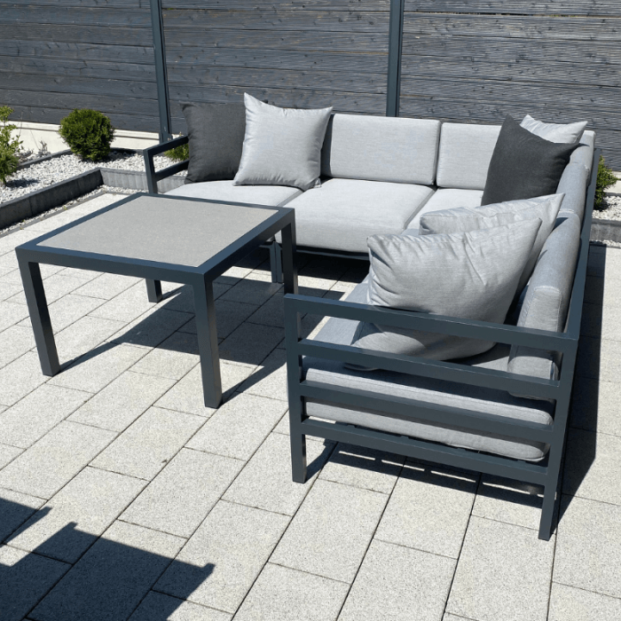 naroznik ogrodowy z wysokim stolem modern5