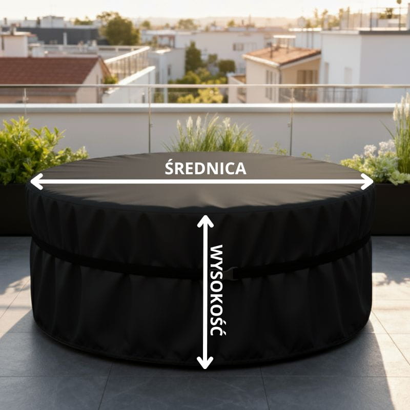 Pokrowiec na meble okrągłe wymiary jak mierzyć