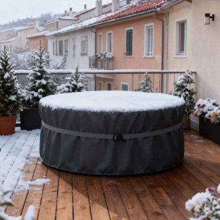 pokrowiec ochronny okrągły na meble okrągłe ogrodowe
