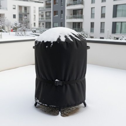 Pokrowiec na grilla kolistego, odporny na mrozy i śnieg, na balkon