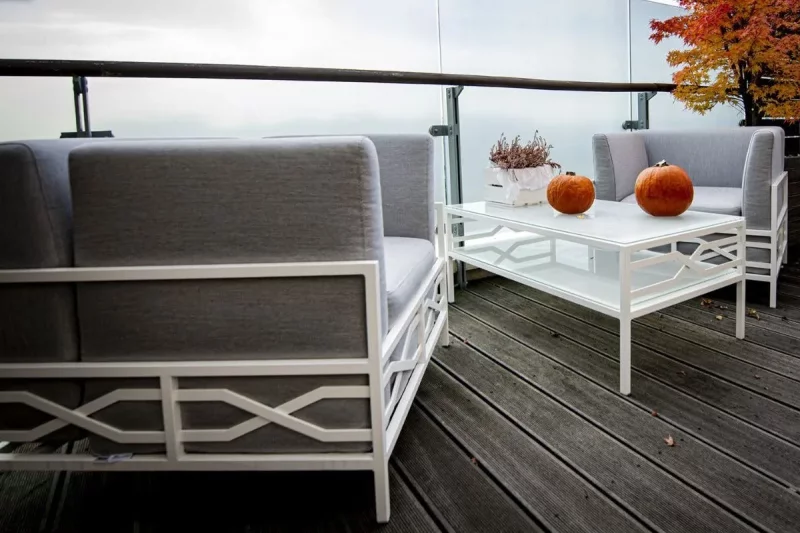 Meble ogrodowe z aluminium premium