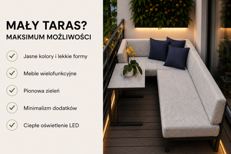 Meble na maly taras MODU